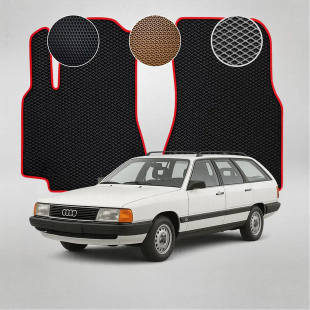 EVA grindų kilimėliai, skirti „Audi 100 C3/44“ 3-iosios kartos sedanui (1988–1991 m.)