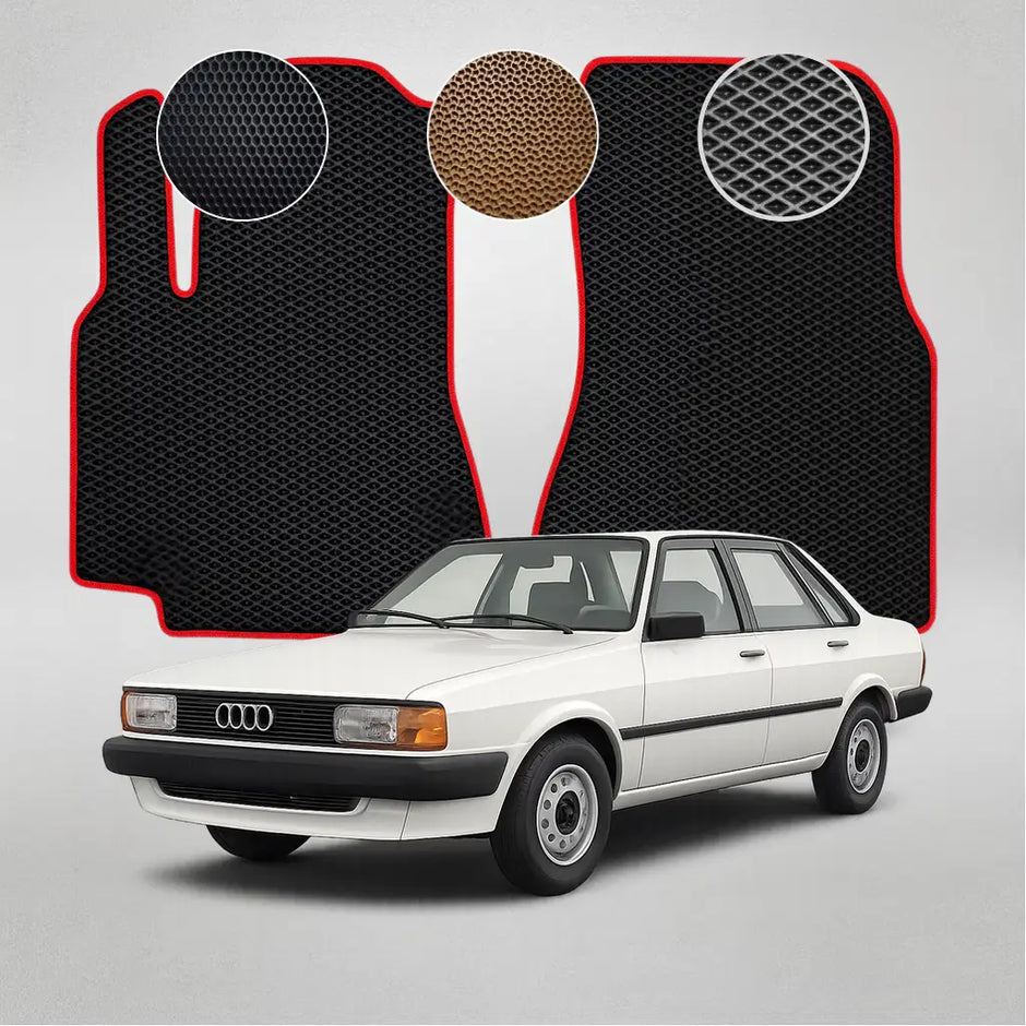EVA grindų kilimėliai, skirti „Audi 80 B2“ antros kartos sedanui (1978–1986 m.)