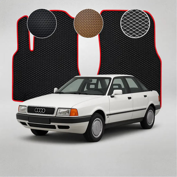 EVA grindų kilimėliai, skirti „Audi 80 B3“ 3-iosios kartos sedanui (1986–1991 m.)