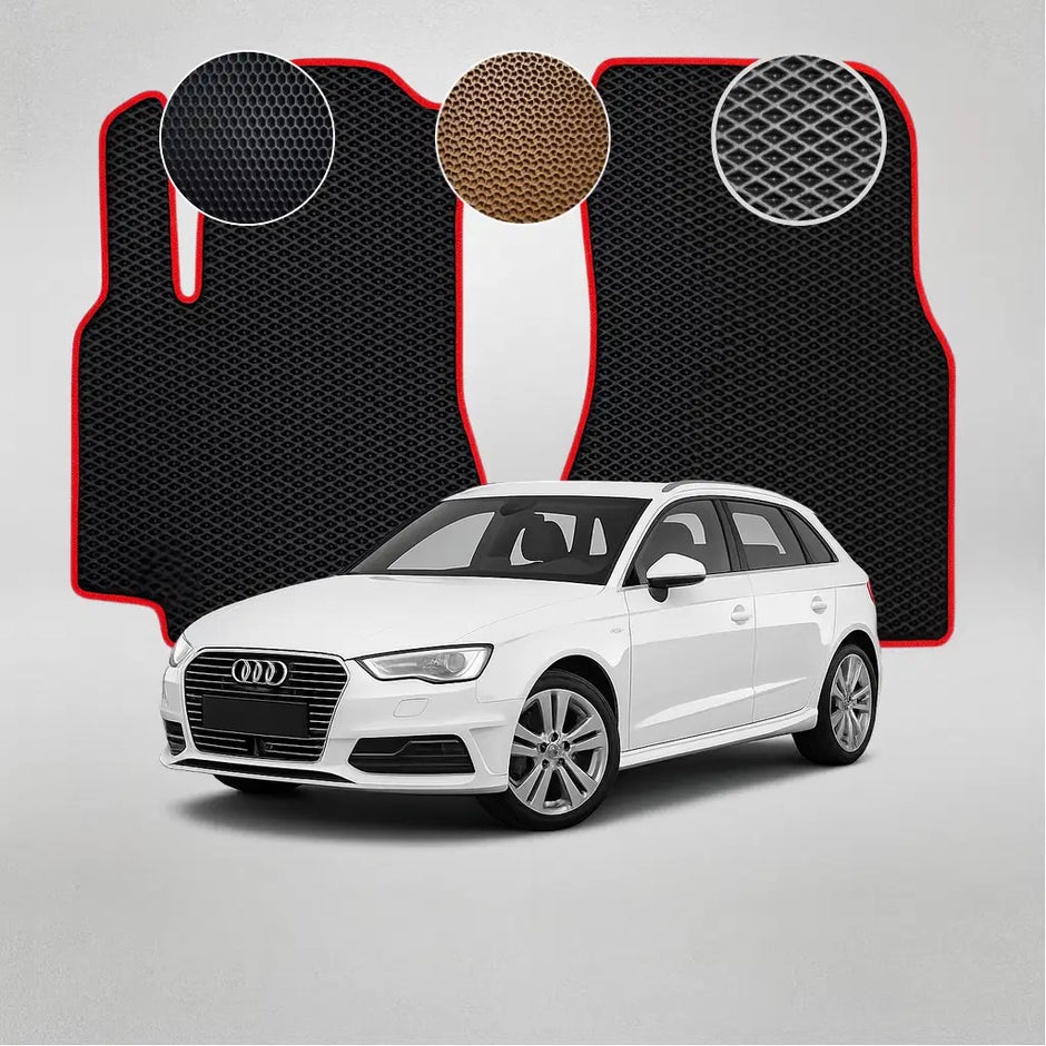 EVA grindų kilimėliai, skirti „Audi A3 E-tron“ 3-iosios kartos „Sportback“ (2014–2020 m.) automobiliui