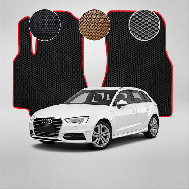 EVA grindų kilimėliai, skirti „Audi A3 E-tron“ 3-iosios kartos „Sportback“ (2014–2020 m.) automobiliui
