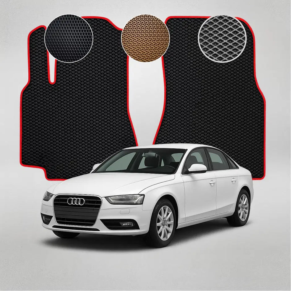 EVA grindų kilimėliai, skirti Audi A4 B8 4-os kartos sedanui (2007–2015 m.)