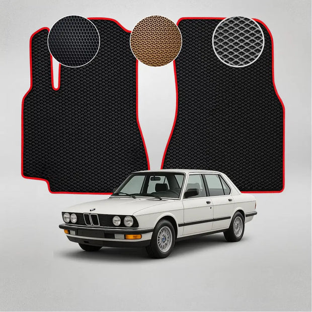 EVA grindų kilimėliai BMW E28 5 serijos antros kartos sedanui (1981–1987)