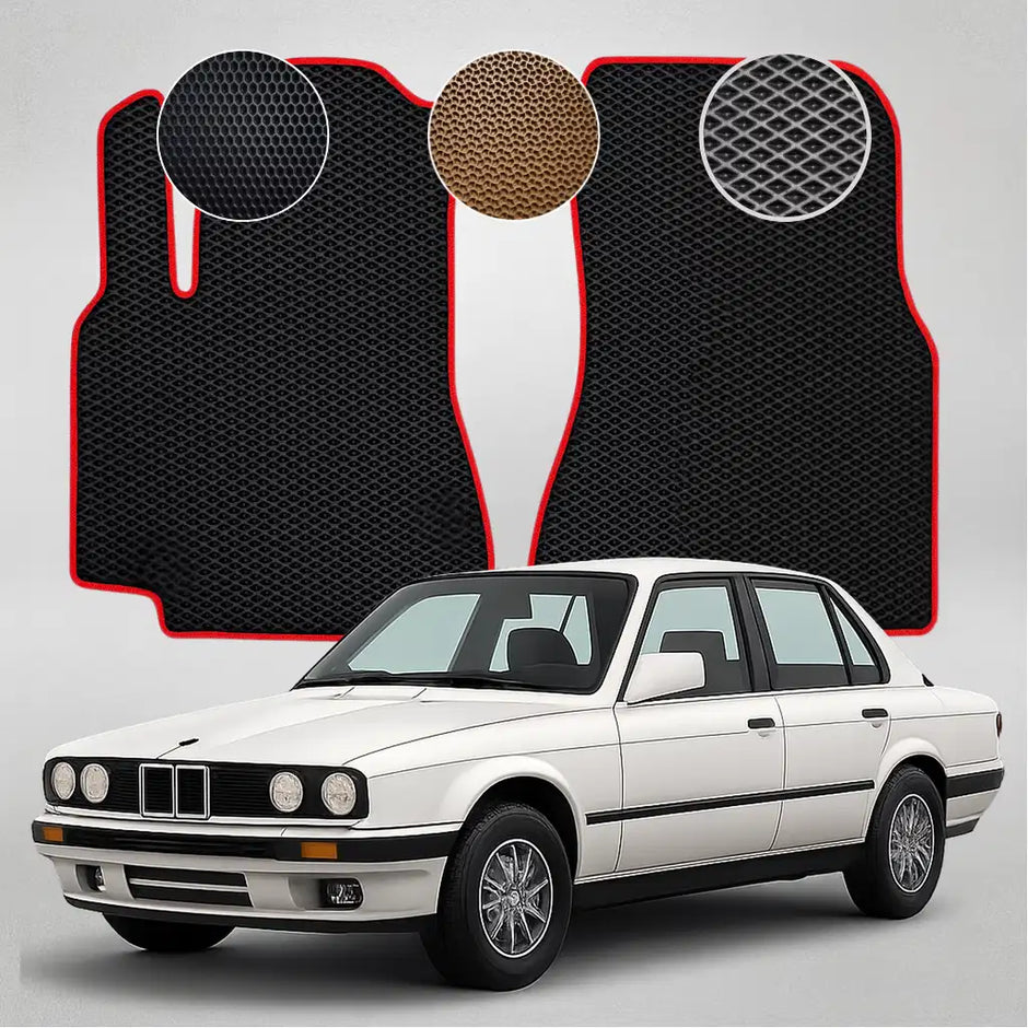 EVA grindų kilimėliai BMW E30 3 serijos antros kartos sedanui (1982–1994 m.)
