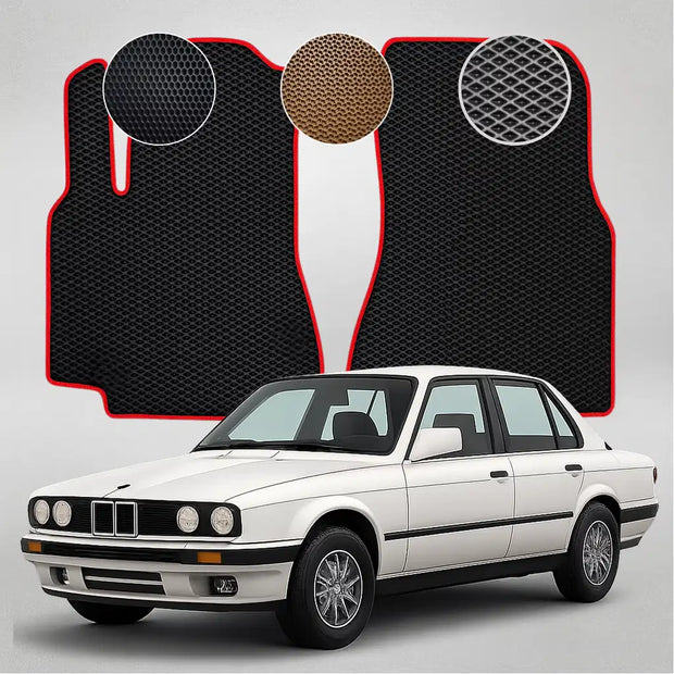 EVA grindų kilimėliai BMW E30 3 serijos antros kartos sedanui (1982–1994 m.)