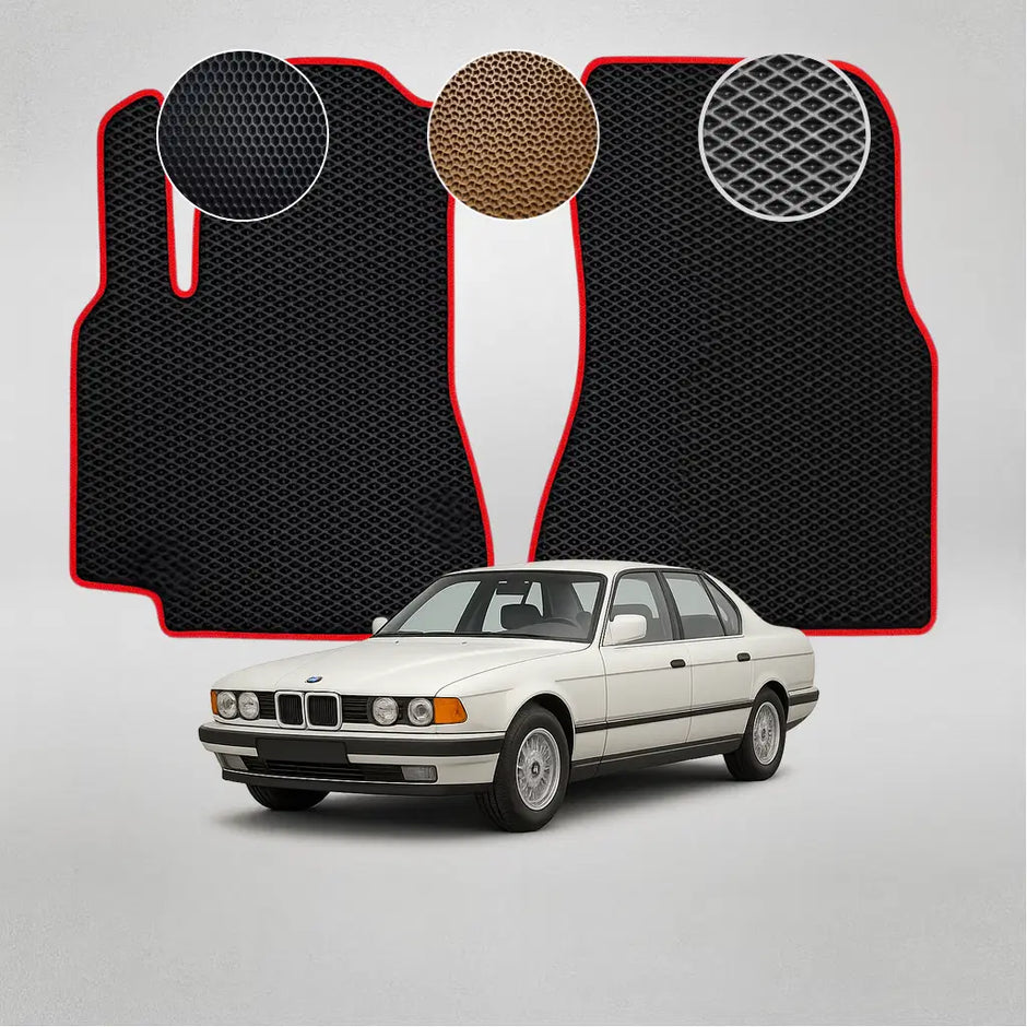 EVA grindų kilimėliai BMW E32 7 serijos antros kartos sedanui (1986–1994 m.)