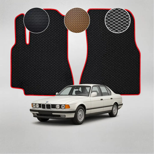 EVA grindų kilimėliai BMW E32 7 serijos antros kartos sedanui (1986–1994 m.)