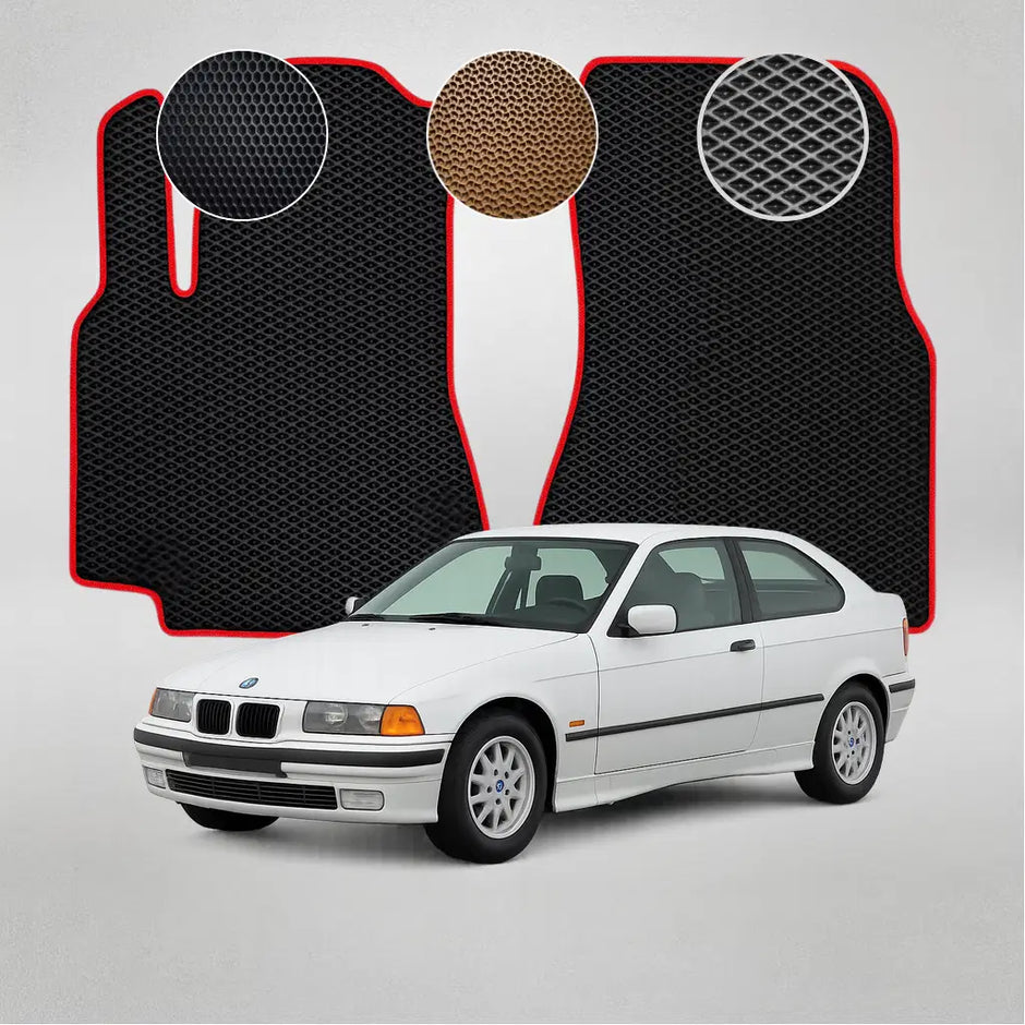 BMW E36 3 serijos 3 kartos sedano (1990–2000 m.) EVA grindų kilimėliai