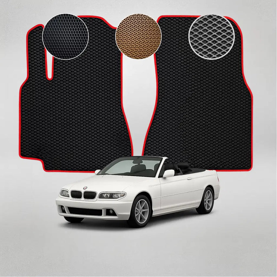 EVA grindų kilimėliai BMW E46 3 serijos 4-os kartos kabrioletui (1997–2006 m.)