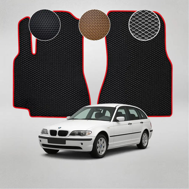 EVA grindų kilimėliai BMW E46 3 serijos 4-os kartos hečbekui (1997–2006 m.)