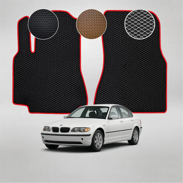 EVA grindų kilimėliai BMW E46 3 serijos 4-os kartos sedanui (1997–2006 m.)