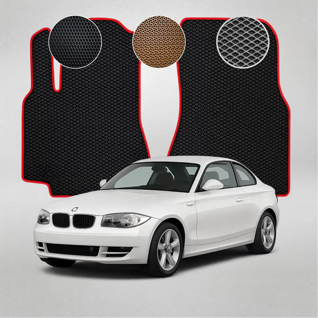 EVA grindų kilimėliai BMW E82 1 serijos 1-osios kartos kupė (2004–2011 m.)