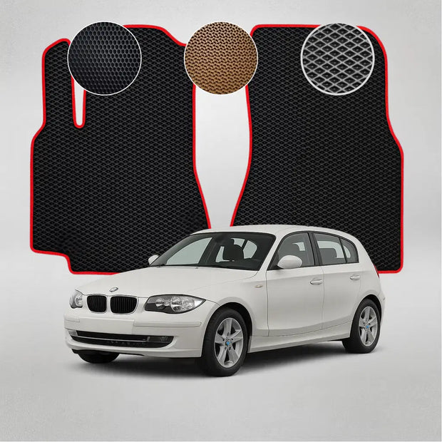 EVA grindų kilimėliai BMW E87 1 serijos 1-osios kartos hečbekui (2004–2011 m.)