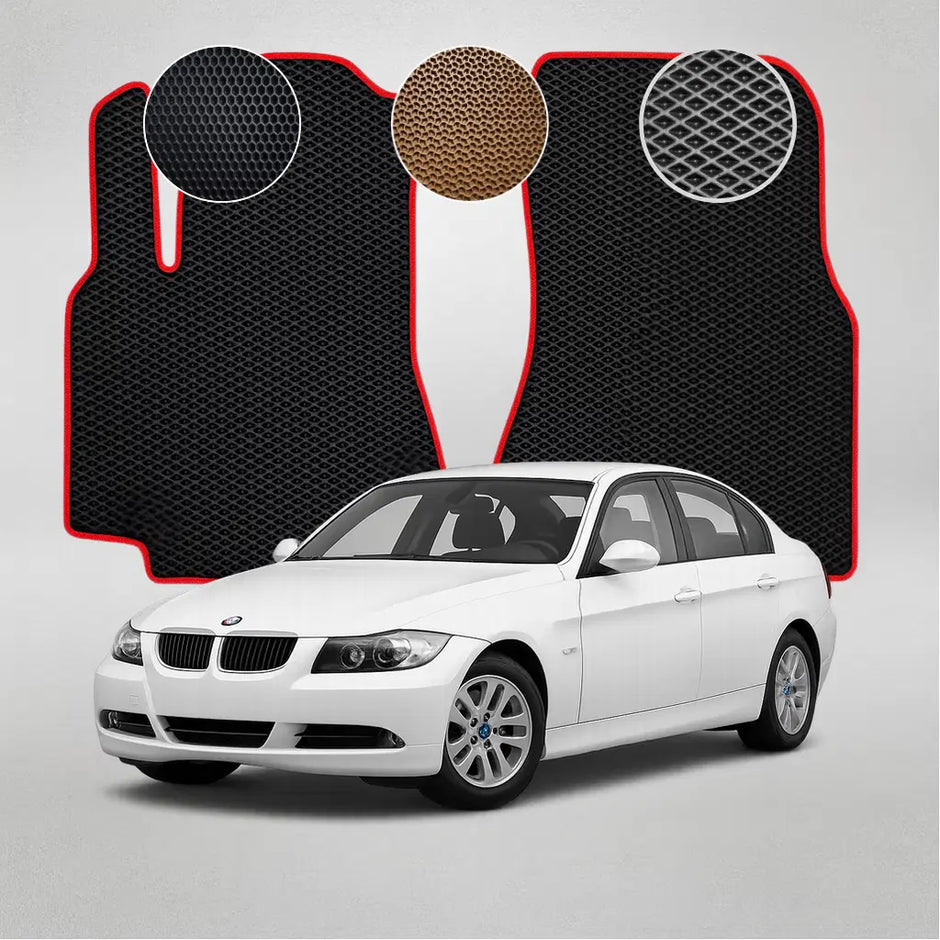 EVA grindų kilimėliai BMW E90 3 serijos 5-osios kartos sedanui (2005–2008 m.)