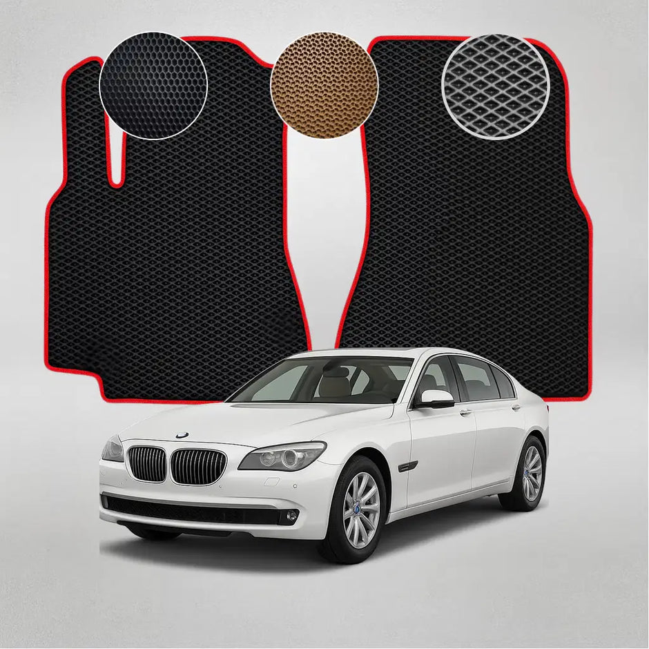 EVA grindų kilimėliai BMW F01 7 serijos 5-osios kartos sedanui (2008–2012 m.)