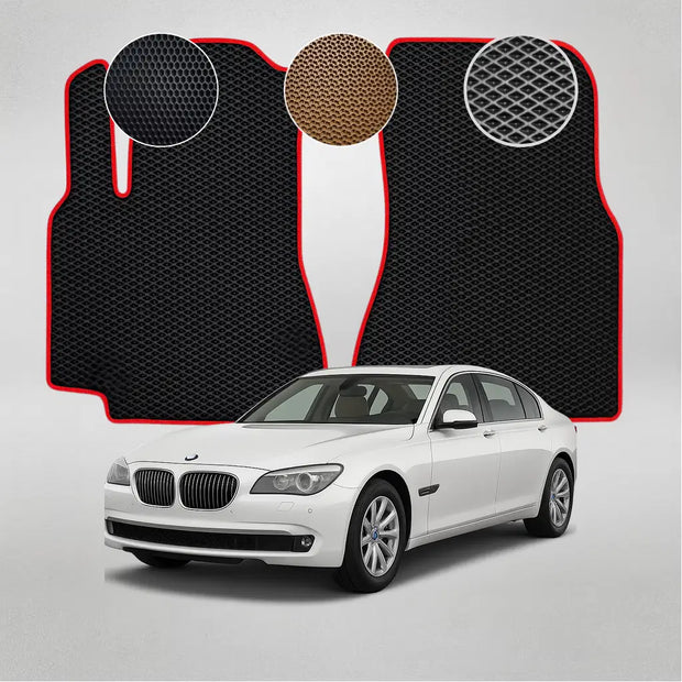 EVA grindų kilimėliai BMW F01 7 serijos 5-osios kartos sedanui (2008–2012 m.)