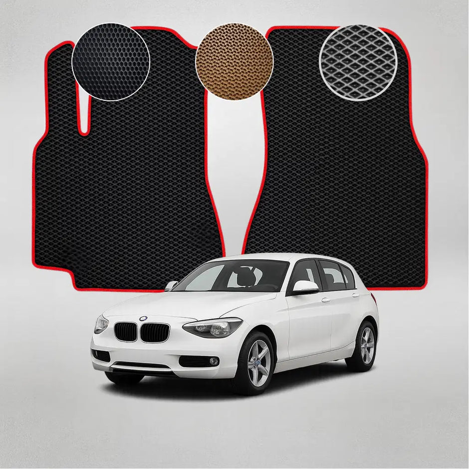 EVA grindų kilimėliai BMW F20 1 serijos antros kartos hečbekui (2011–2015 m.)