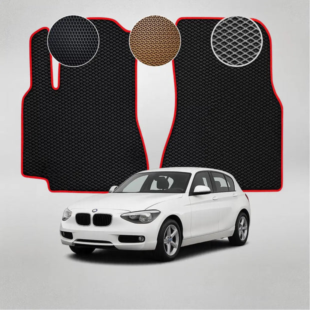 EVA grindų kilimėliai BMW F20 1 serijos antros kartos hečbekui (2011–2015 m.)