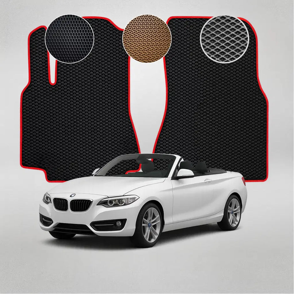 EVA grindų kilimėliai BMW F22 2 serijos 1-os kartos kabrioletui (nuo 2013 m.)