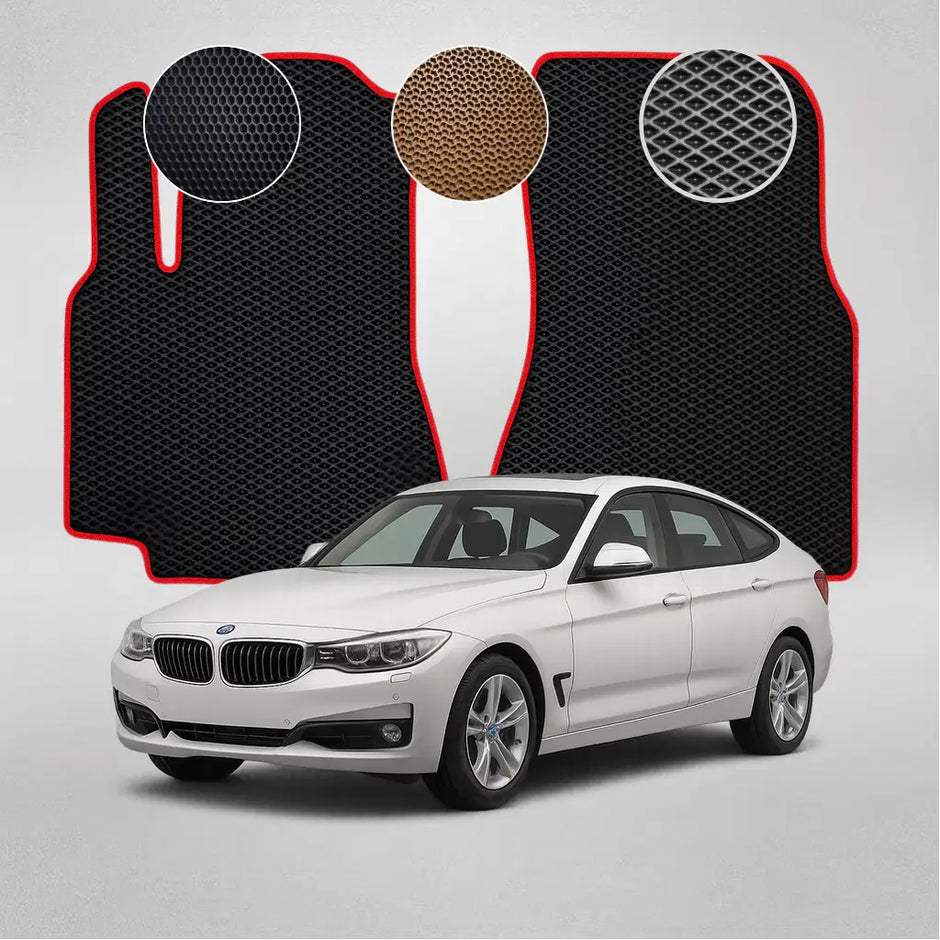 EVA grindų kilimėliai BMW F34 GT 3 serijos 6 kartos liftback modeliui (2013–2019 m.)