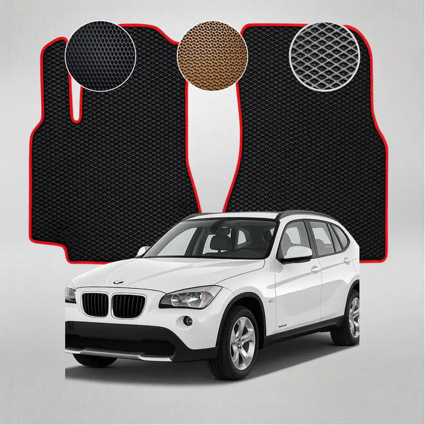 EVA grindų kilimėliai BMW X1 E84 pirmosios kartos krosoveriui (2009–2015 m.)