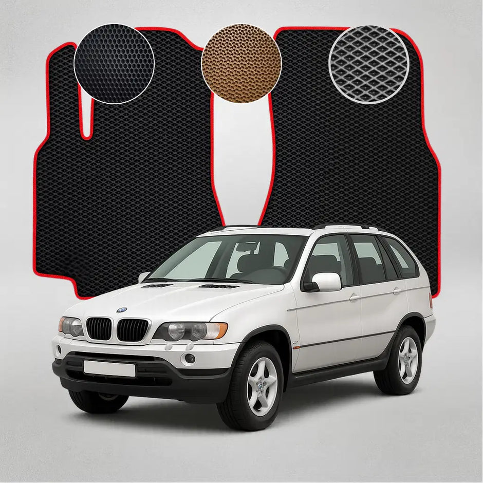EVA grindų kilimėliai BMW X5 E53 pirmosios kartos krosoveriui (1996–2006 m.)
