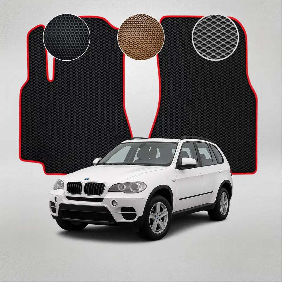 EVA grindų kilimėliai BMW X5 E70 antros kartos krosoveriui (2007–2013 m.)