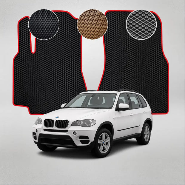 EVA grindų kilimėliai BMW X5 E70 antros kartos krosoveriui (2007–2013 m.)