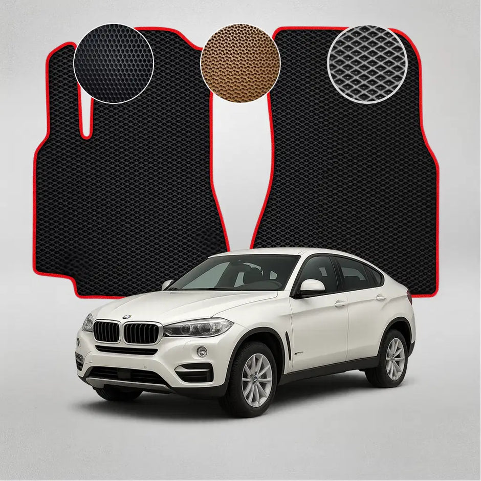 EVA grindų kilimėliai BMW X6 F16 antros kartos krosoveriui (2014–2019 m.)
