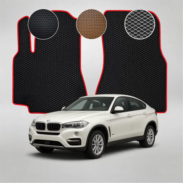 EVA grindų kilimėliai BMW X6 F16 antros kartos krosoveriui (2014–2019 m.)