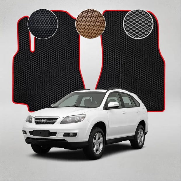 EVA grindų kilimėliai, skirti BYD S6 pirmosios kartos krosoveriui (2010–2017 m.)