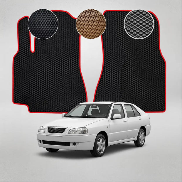 EVA grindų kilimėliai, skirti „Chery Amulet“ pirmosios kartos „Liftback“ (2003–2014 m.) modeliui
