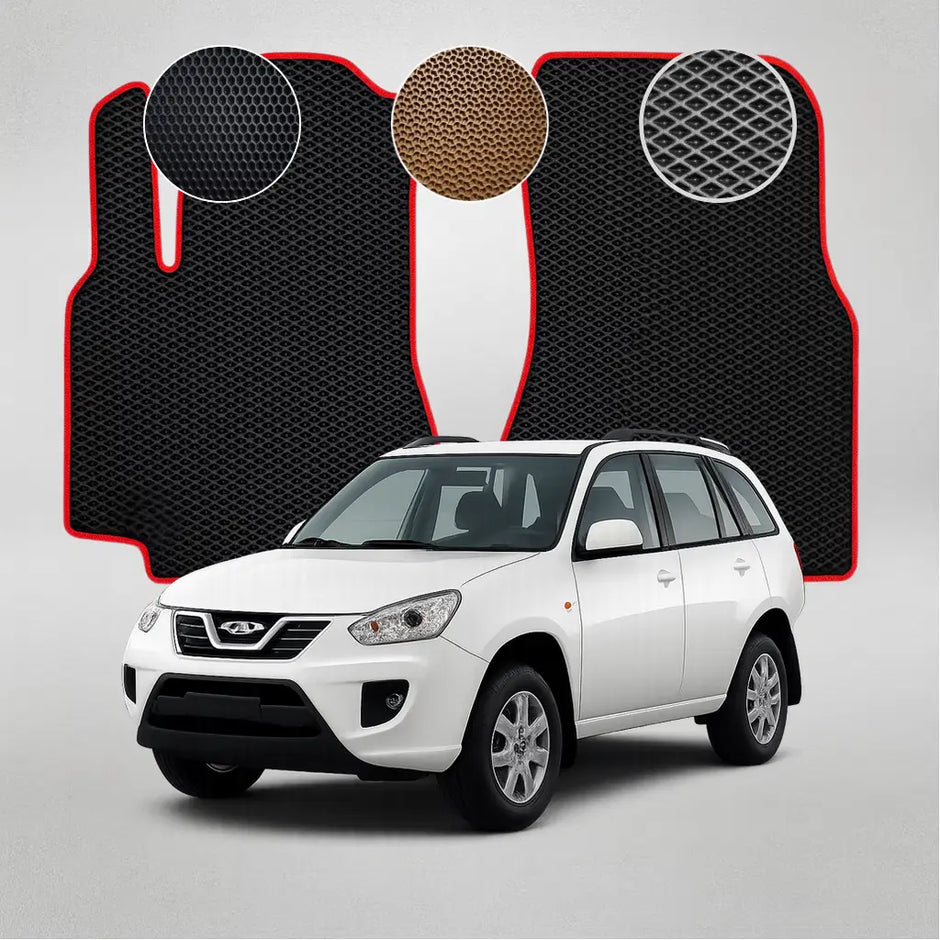 EVA grindų kilimėliai, skirti „Chery Beat“ pirmosios kartos krosoveriui (2009–2015 m.)