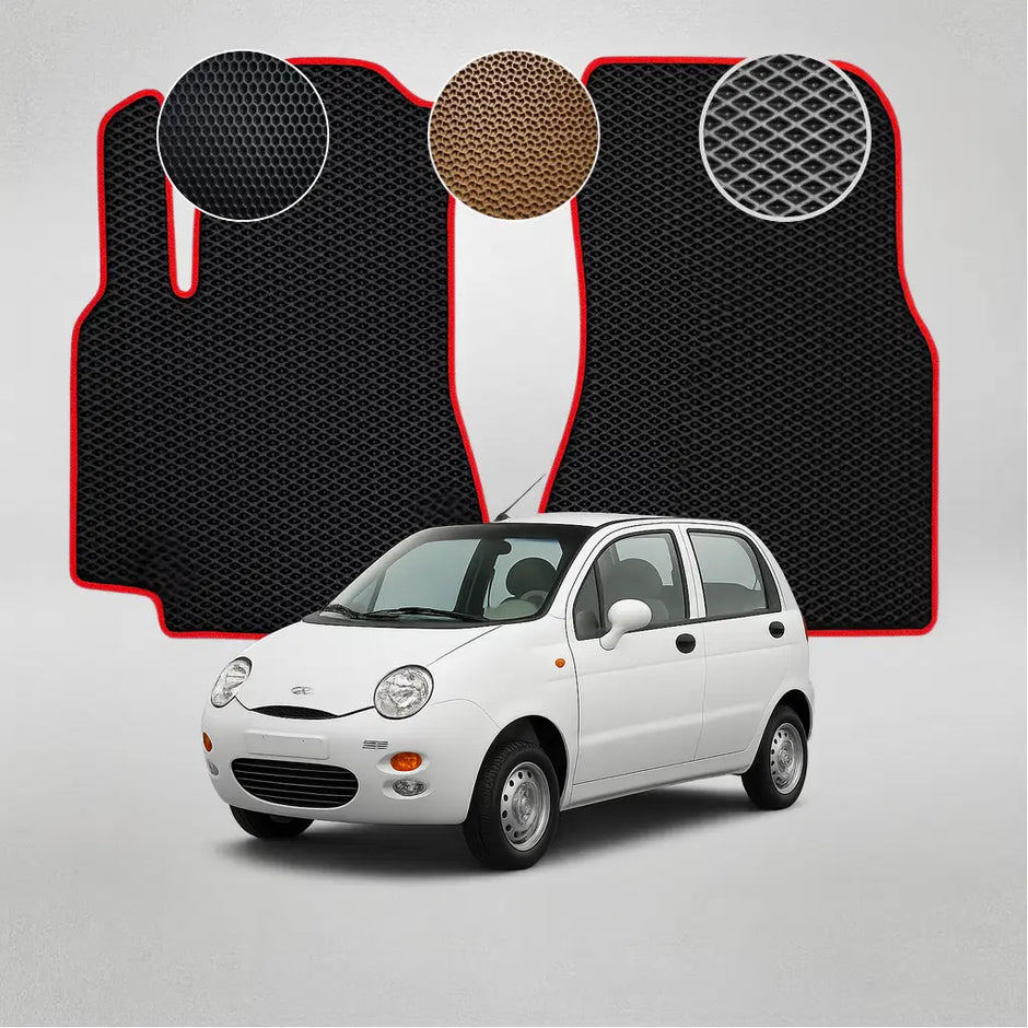 EVA grindų kilimėliai, skirti Chery QQ pirmosios kartos hečbekui (nuo 2003 m.)