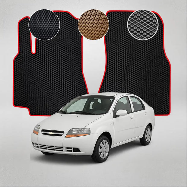 EVA grindų kilimėliai, skirti „Chevrolet Aveo T200“ pirmosios kartos sedanui (2002–2008 m.)