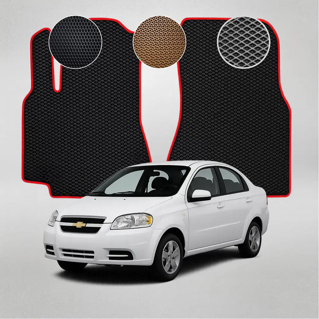 EVA grindų kilimėliai, skirti „Chevrolet Aveo T250“ antros kartos sedanui (2005–2011 m.)