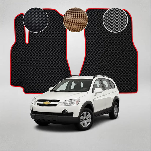 EVA grindų kilimėliai, skirti „Chevrolet Captiva“ pirmosios kartos krosoveriui (2006–2011 m.)