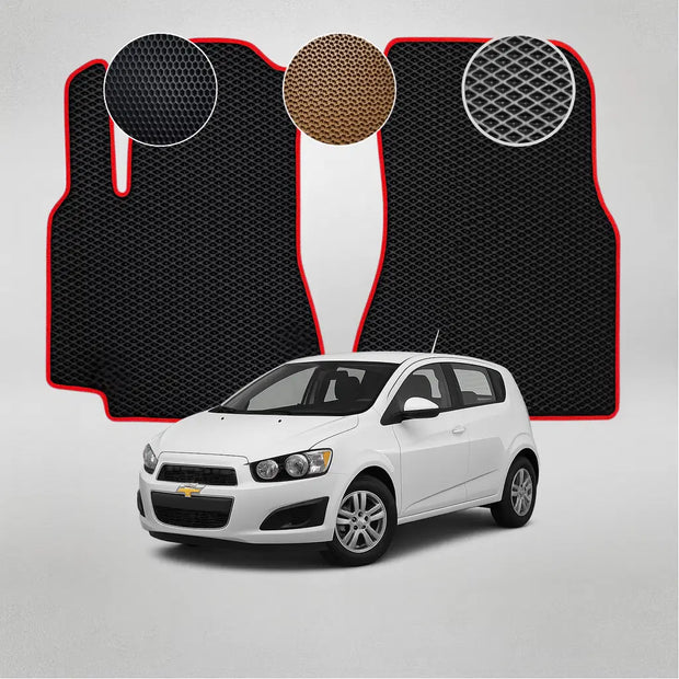 EVA grindų kilimėliai, skirti „Chevrolet Sonic“ 3-iosios kartos hečbekui (nuo 2011 m.)
