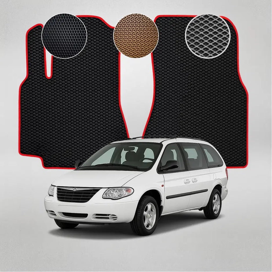 EVA grindų kilimėliai, skirti „Chrysler Grand Voyager“ 4-osios kartos minivenui (2001–2007 m.)