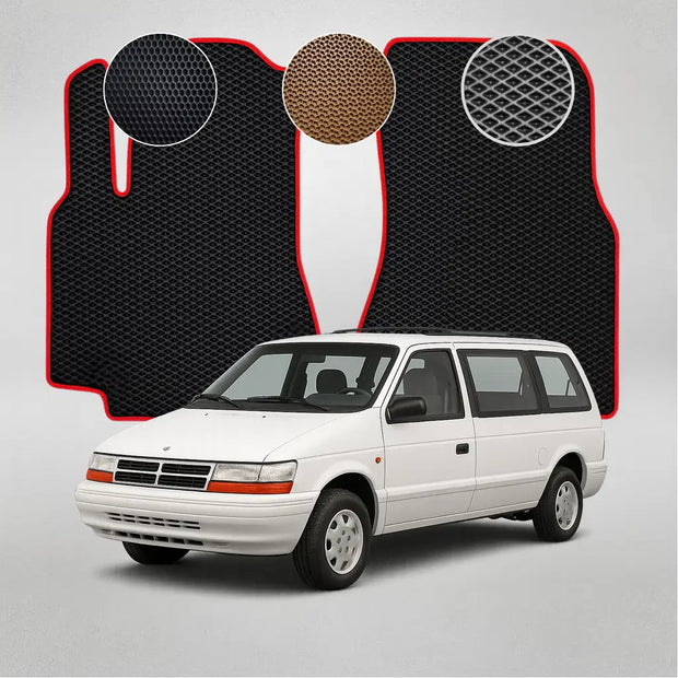 EVA grindų kilimėliai, skirti „Chrysler Voyager“ antros kartos minivenui (1991–1995 m.)