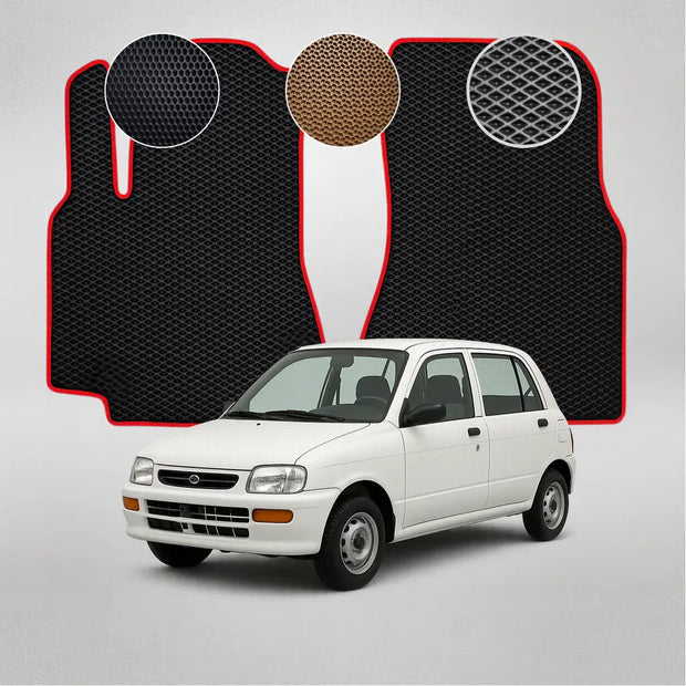 EVA grindų kilimėliai, skirti Daihatsu Cuore 5 gen hečbekui (1998–2002 m.)