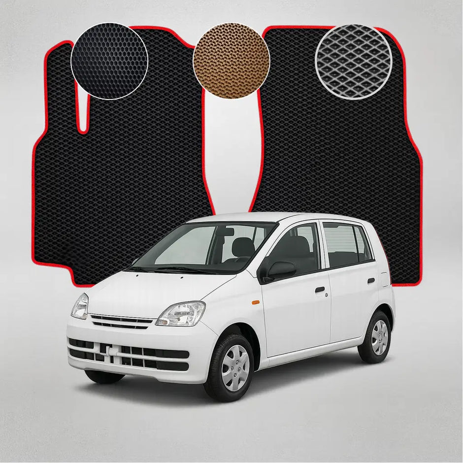 EVA kilimėliai, skirti Daihatsu Cuore 6 gen hečbekui (2002–2006 m.)