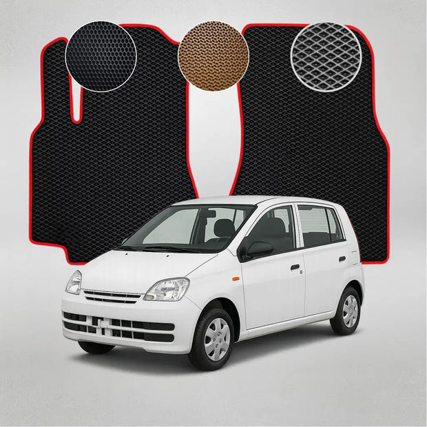 EVA kilimėliai, skirti Daihatsu Cuore 6 gen hečbekui (2002–2006 m.)