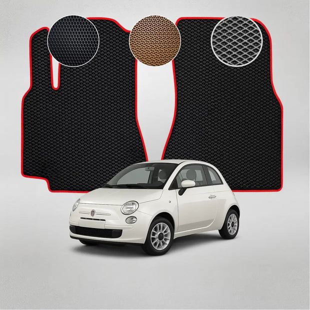 EVA grindų kilimėliai, skirti „Fiat 500“ pirmosios kartos hečbekui (2007–2015 m.)