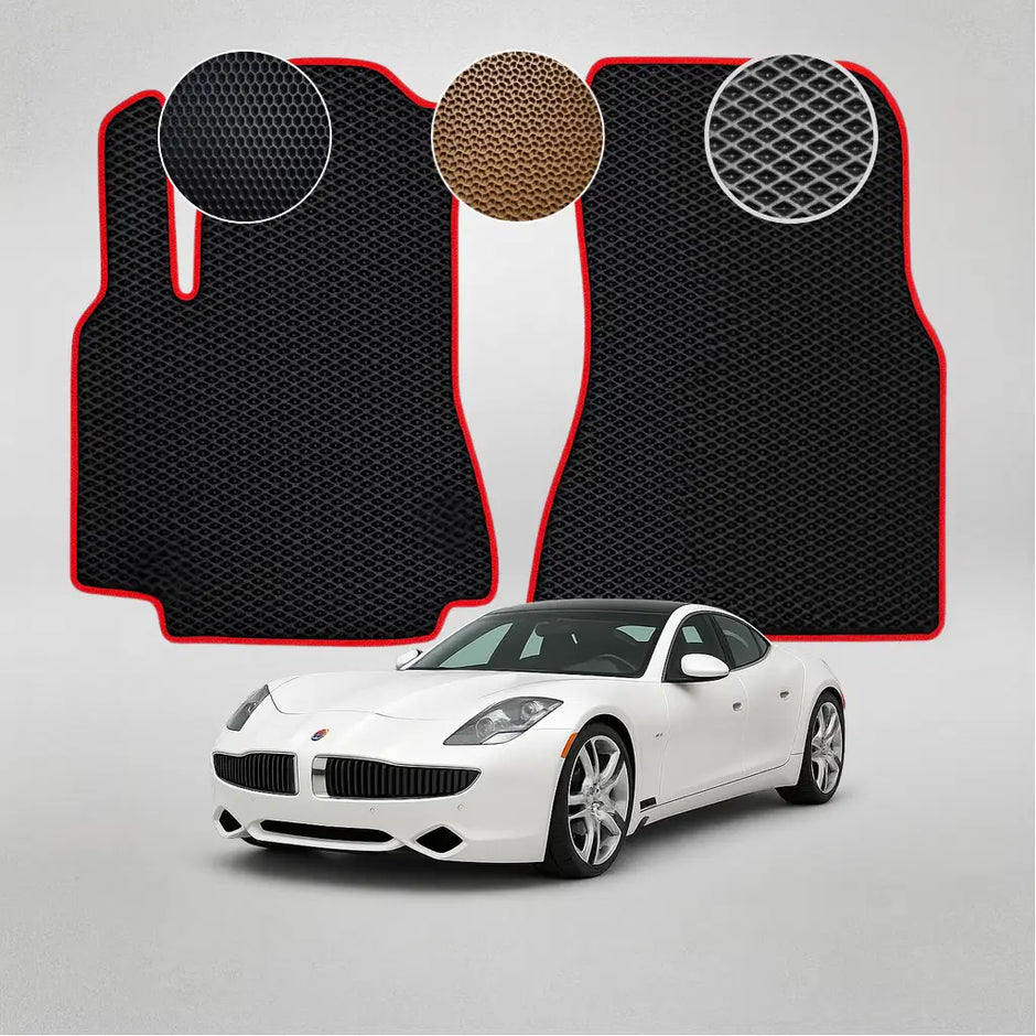 EVA grindų kilimėliai Fisker Karma pirmosios kartos sedanui (2011–2012 m.)