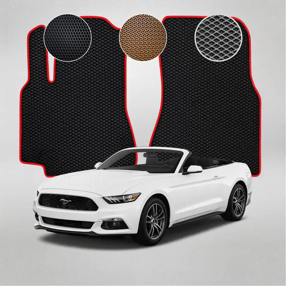 EVA grindų kilimėliai, skirti „Ford Mustang“ 6-osios kartos kabrioletui (2015–2017 m.)