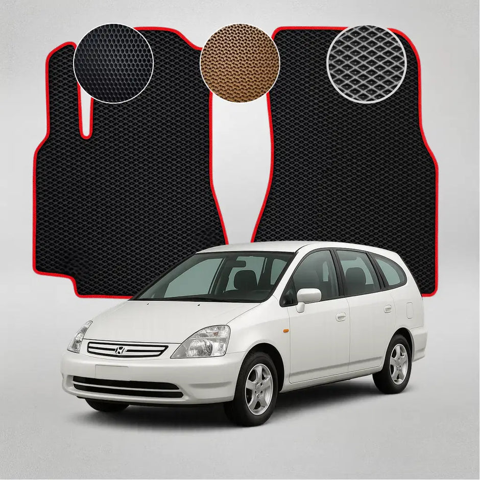 EVA grindų kilimėliai „Honda Stream“ pirmosios kartos minivenui (2000–2006 m.)