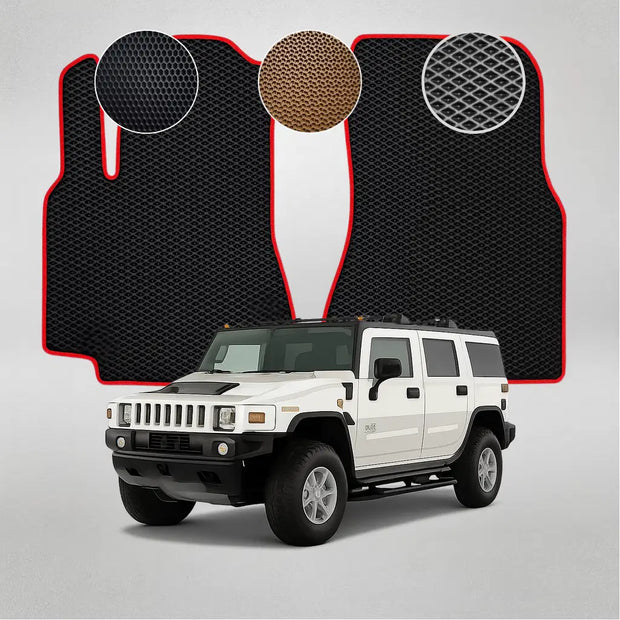 EVA grindų kilimėliai, skirti „Hummer H2“ pirmosios kartos krosoveriui (2002–2009 m.)