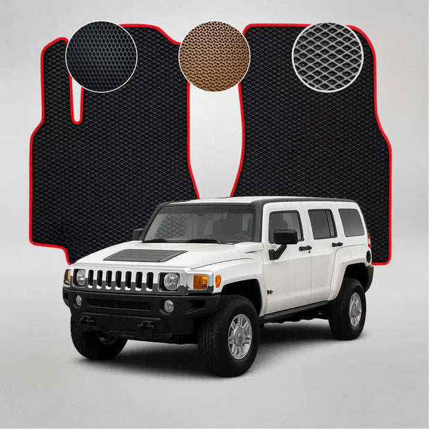 EVA grindų kilimėliai, skirti „Hummer H3“ pirmosios kartos krosoveriui (2005–2010 m.)