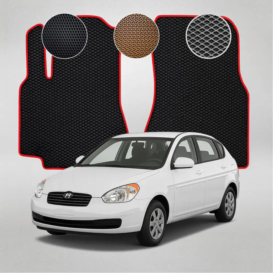 EVA kilimėliai, skirti „Hyundai Accent“ 4-osios kartos hečbekui (nuo 2010 m.)